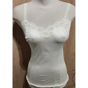 French‎ Maid Vintage Ivory Lace Trim Camisole Top Lingerie romantic whimsifairy